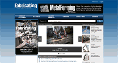 Desktop Screenshot of fabricatingproductnews.com