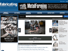 Tablet Screenshot of fabricatingproductnews.com